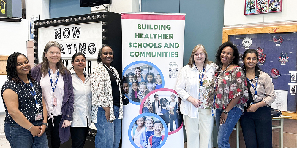 Photo of Mary Ward staff and presenters at the event