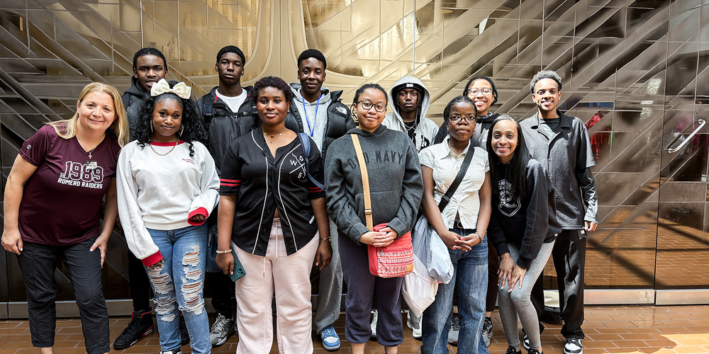 Photo of St. Oscar Romero students attending the symposium