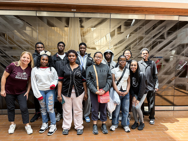 Photo of St. Oscar Romero students attending the symposium