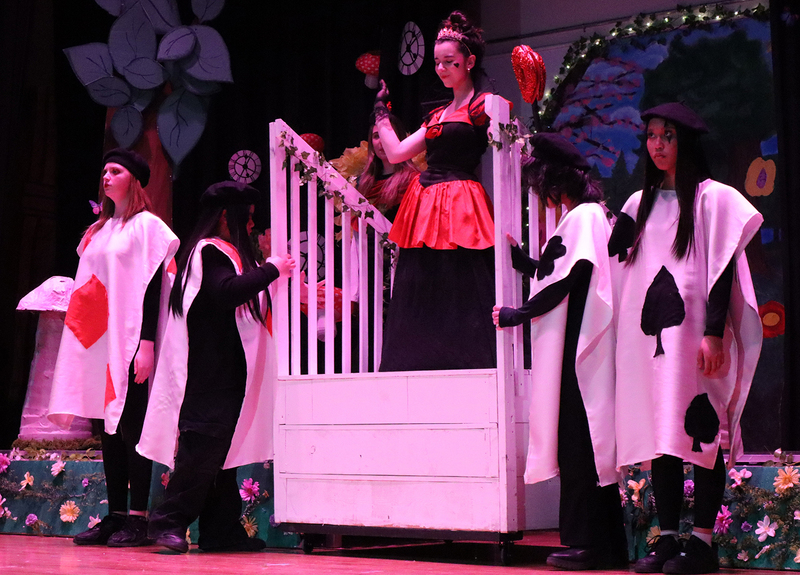 Photo of Loretto Abbey students performing the play