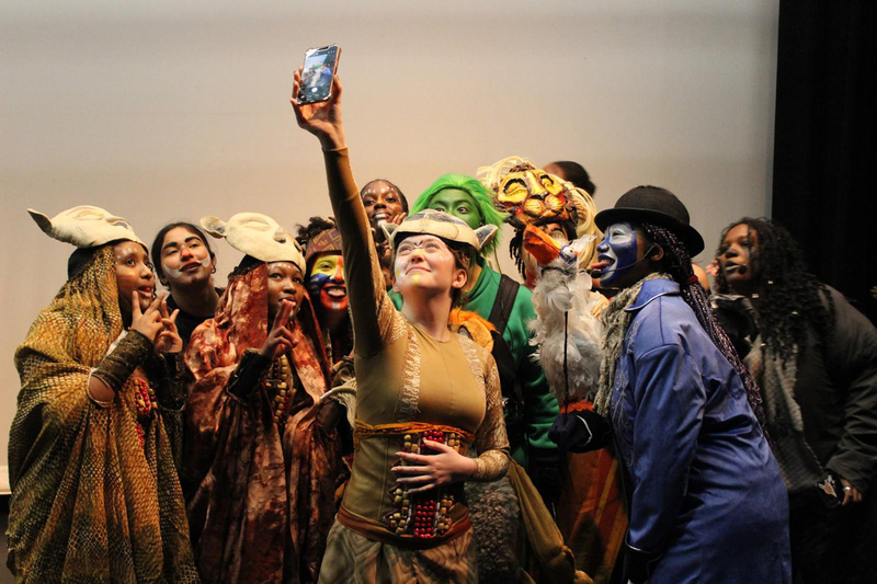 Photo of MPJ students performing the play