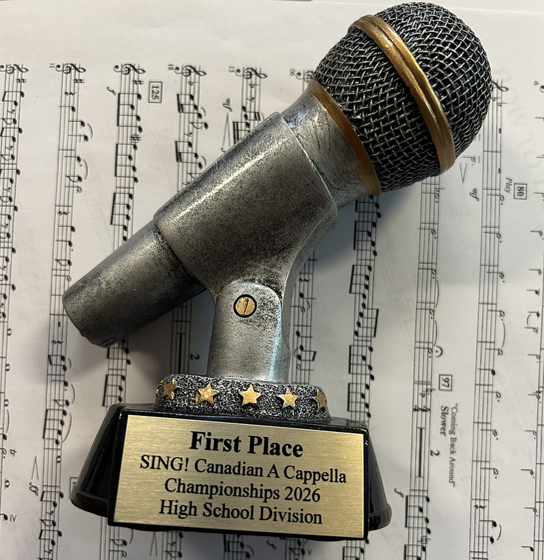 Photo of the first place trophy