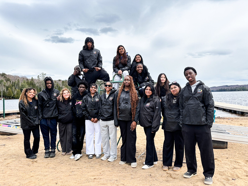Group photo of SMTCA students at Camp Olympia