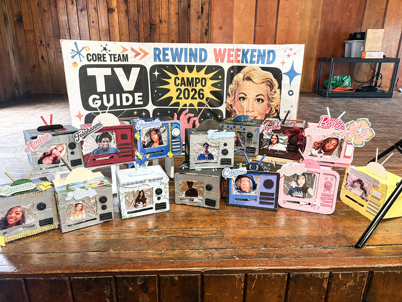 Photo of a display at Camp Olympia