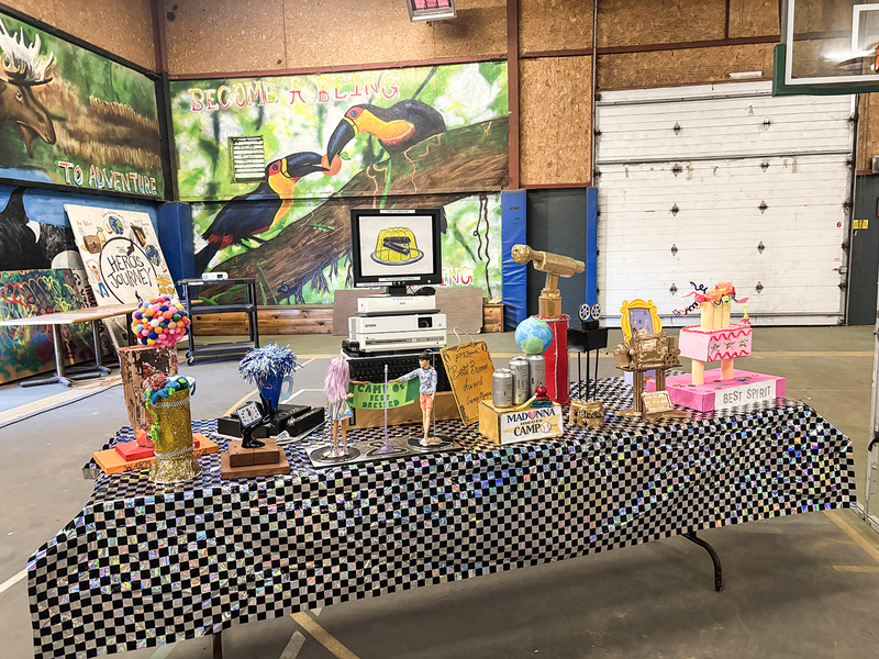 Photo of a display at Camp Olympia