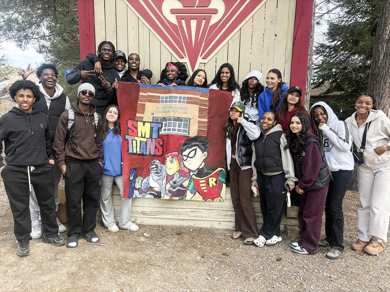 Group photo of SMTCA students at Camp Olympia