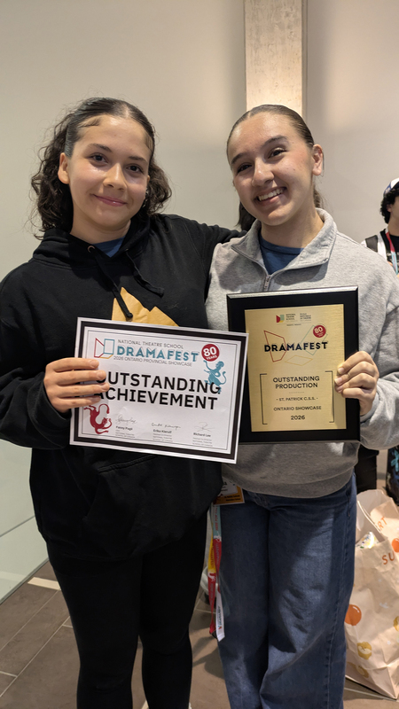 Photo of the students with their awards