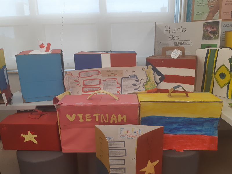 Photo of display created by students
