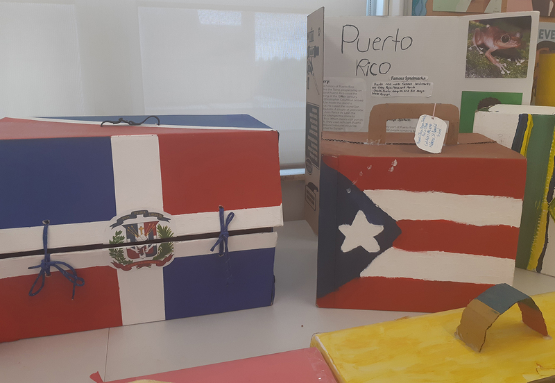 Photo of display created by students