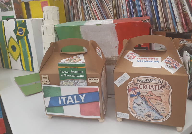 Photo of display created by students