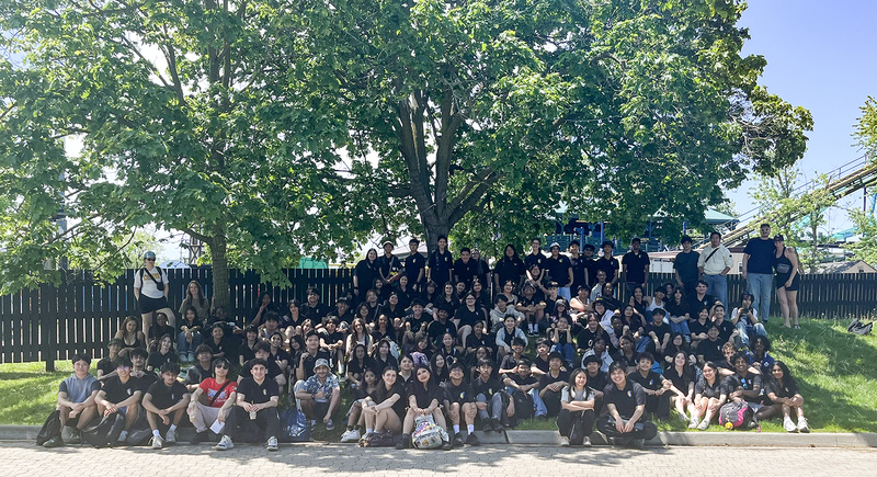 Group photo of all the Senator O'Connor music students at Wonderland along with staff