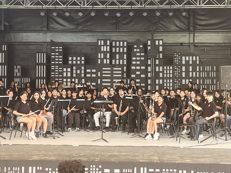 Photo of the Senator O'Connor music students performing at Wonderland