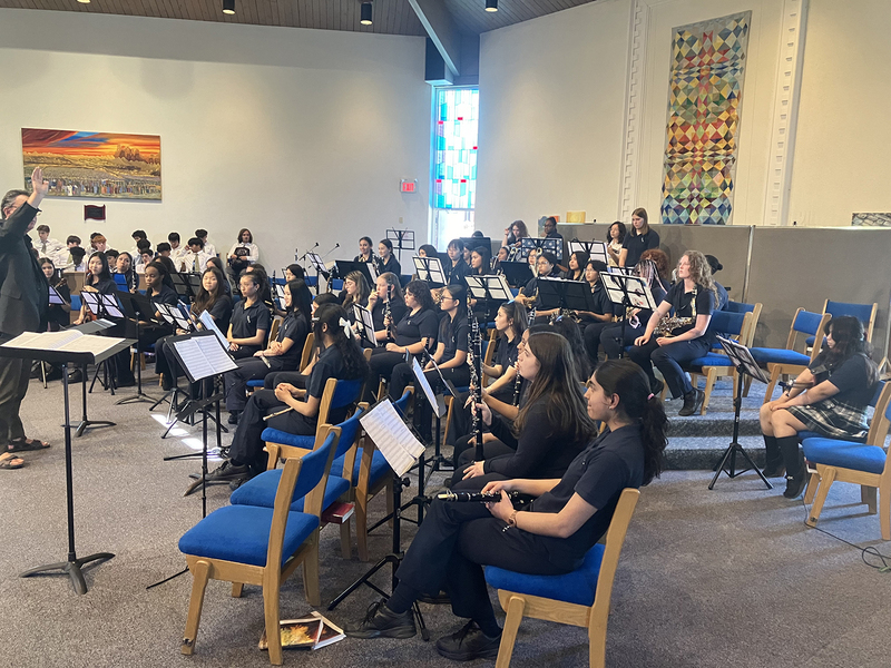 Photo of SJCS music students performing at the festival