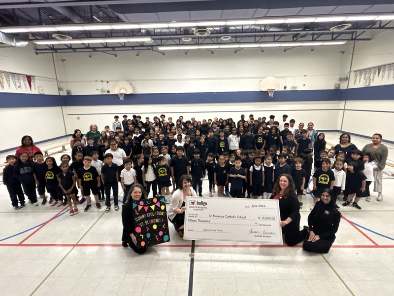 St. Florence Catholic School Awarded $15,000 Indigo Love of Reading Grant to Enhance Library Collection