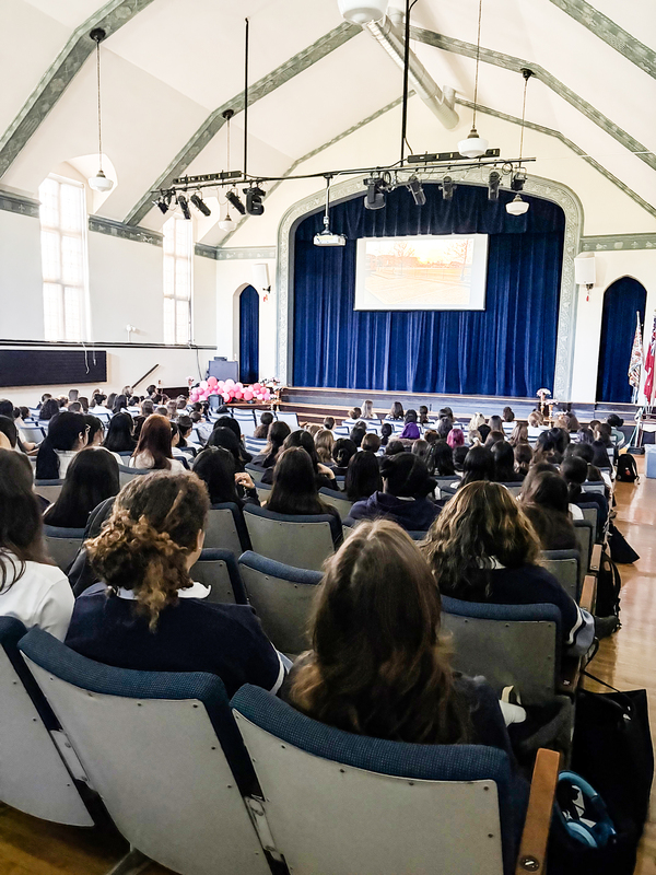 Photo of students attending the awards ceremony