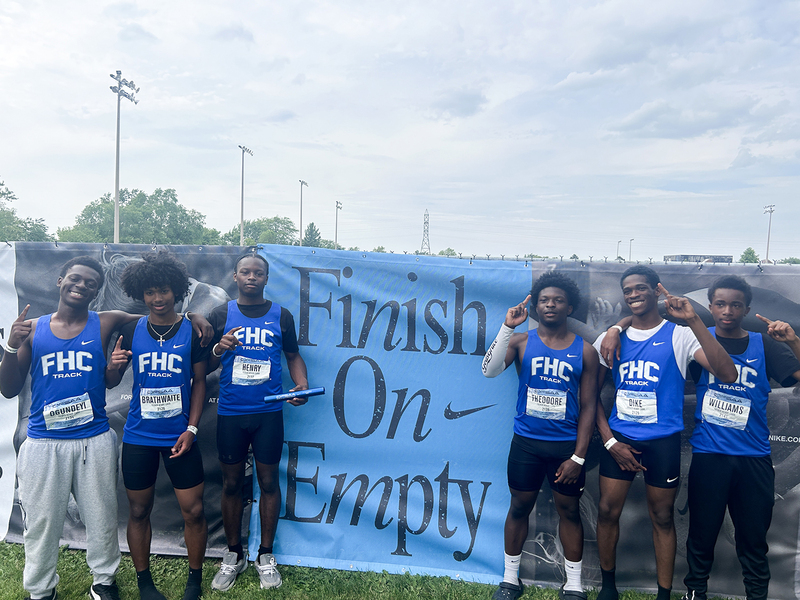 Photo of the Novice Boys track and field team