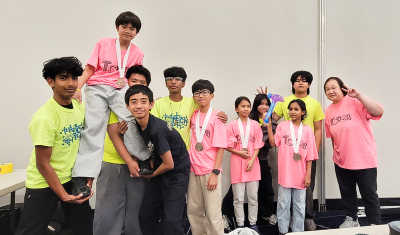 Photo of TCDSB students with their medals