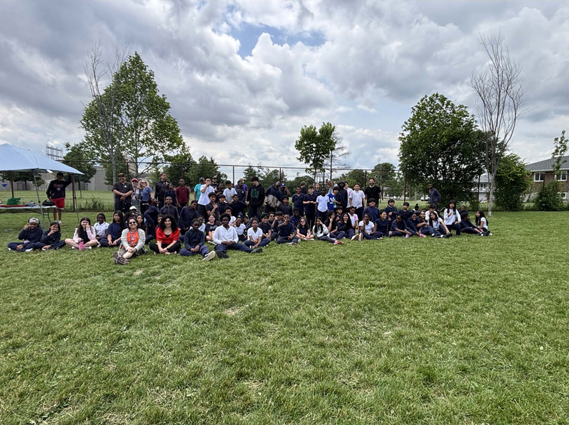 Group photo of St. Dorothy students at the games