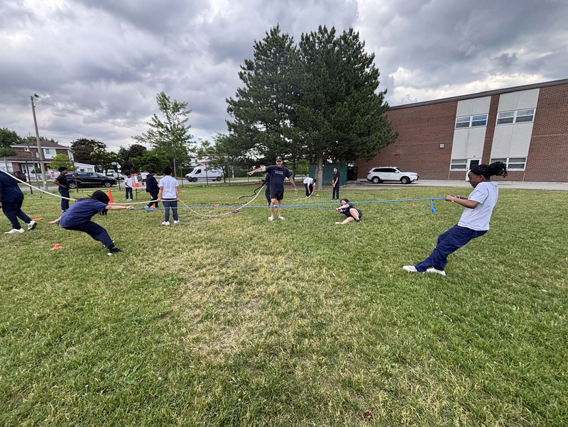 Photo of students enjoying the Games