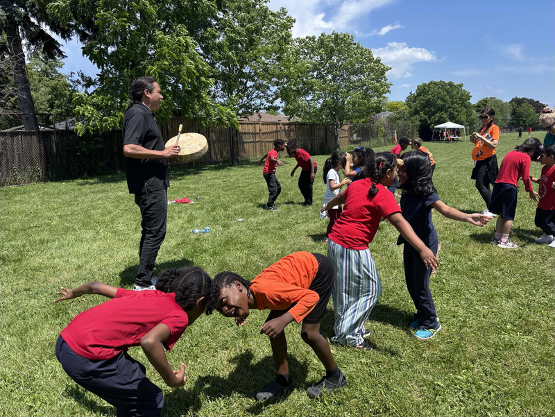 Photo of students enjoying the Games