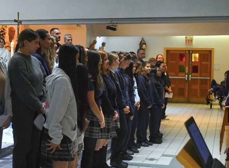 Students and staff at Loretto College School gather at St. Nicholas of Bari Parish for their first school Mass of the year, reflecting on faith, leadership, service and community.