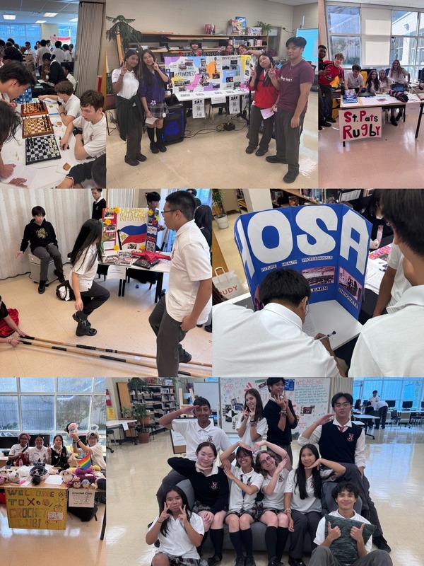 Collage of images from the  St. Patrick's Club Fair