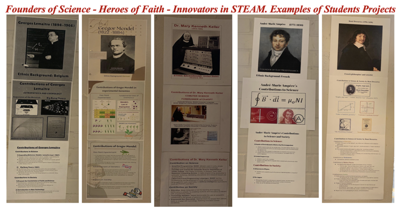 Photo of the projects created by Marshall McLuhan students