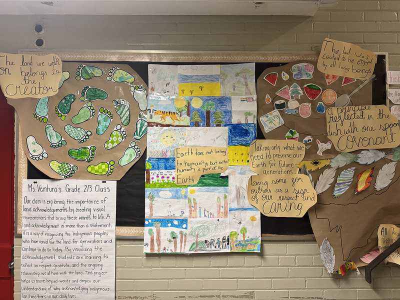 Photo of the creative work by OLPH Grade 2/3 class students