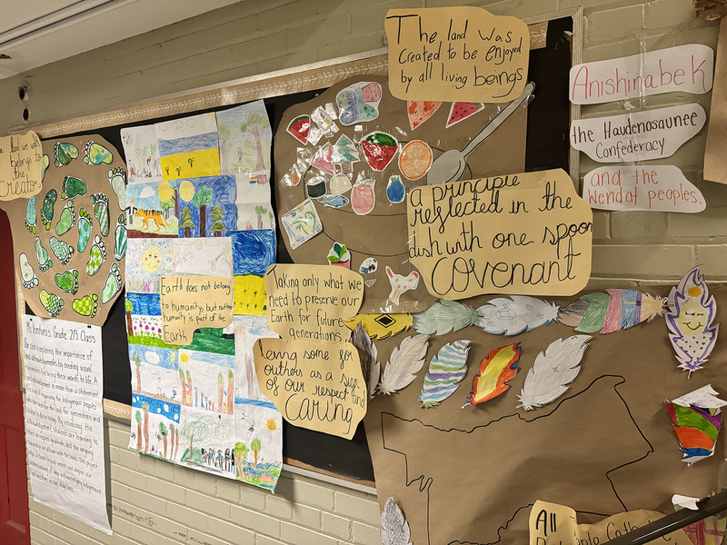 Photo of the creative work by OLPH Grade 2/3 class students