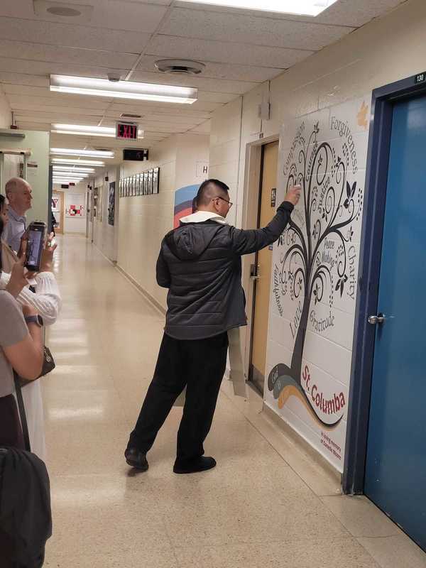 St. Columba Elementary School Unveils Art Decals Honouring Danielle Moore