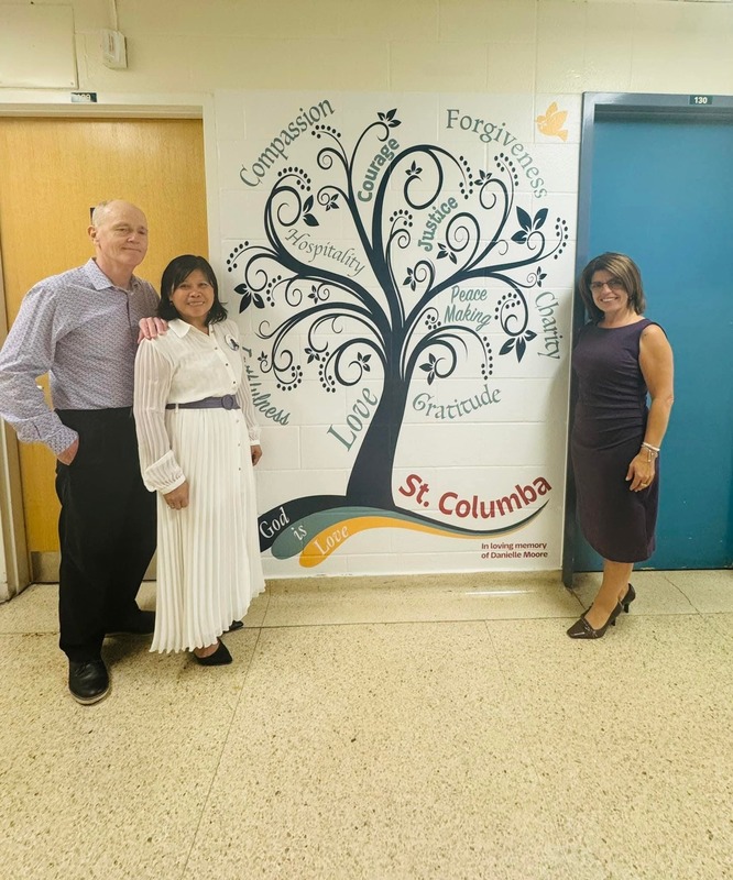St. Columba Elementary School Unveils Art Decals Honouring Danielle Moore