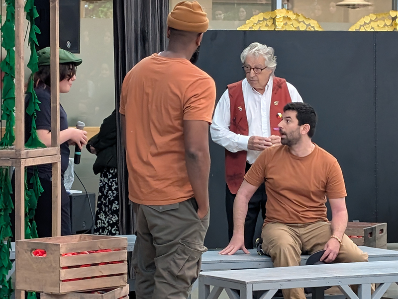 Photo of the Interactive Performance of Harvest Justice: Twice the Speed of Lightning