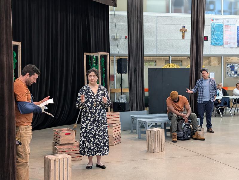 Photo of the Interactive Performance of Harvest Justice: Twice the Speed of Lightning