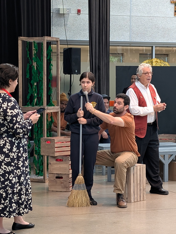 Photo of the Interactive Performance of Harvest Justice: Twice the Speed of Lightning