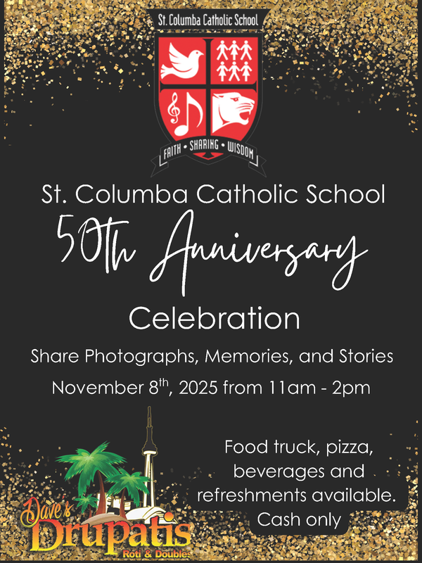 St. Columba's 50th Anniversary Celebration Poster