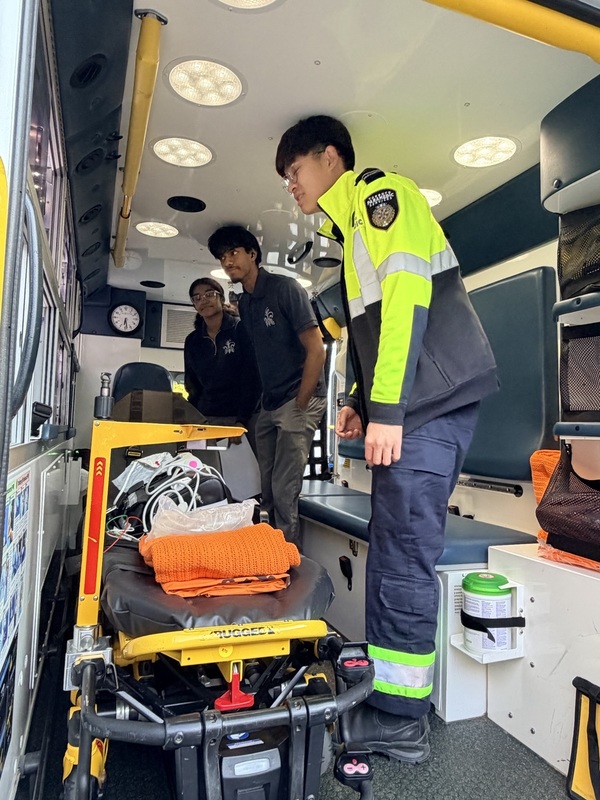 Guidance staff, presenters, and students interacting during pathways planning activities at the school.