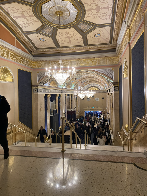Photo of the Ed Mirvish theatre hallways during the outing