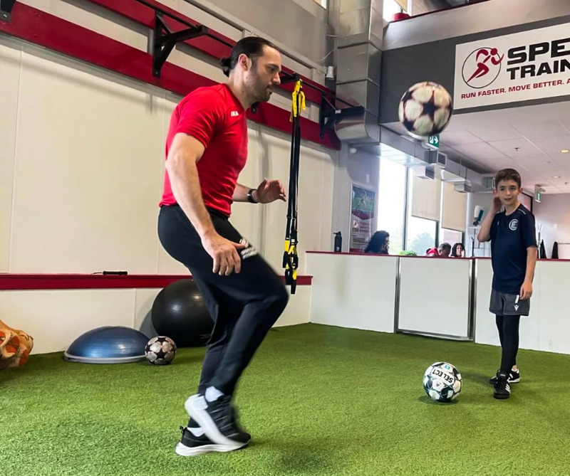 Photo of Dr. Richard Bucciarelli training with a JCM student