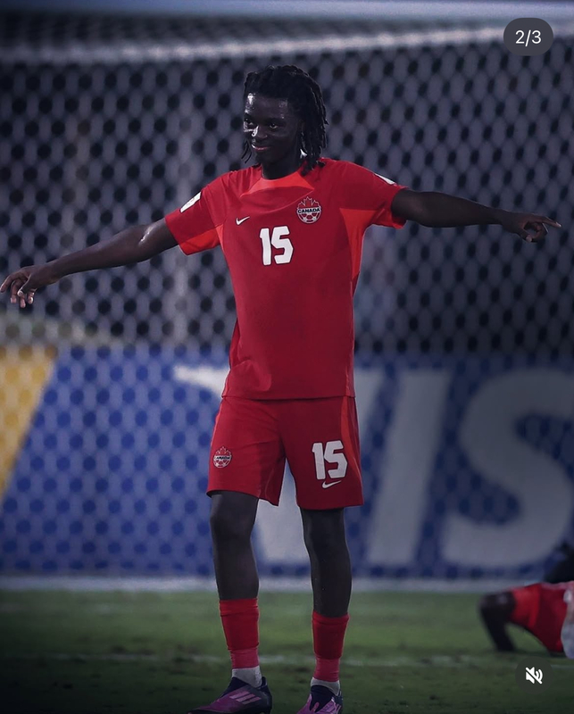 Photo of Elijah on the field