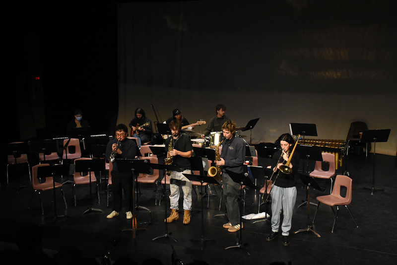 Photo of the Redmond Jazz Orchestra performing during the event
