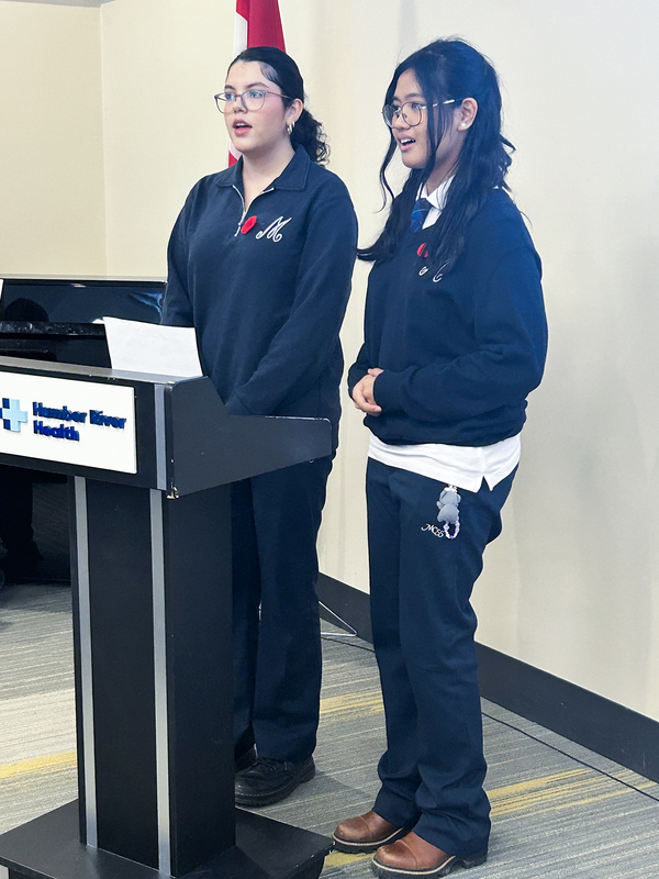 Photo of Madonna students performing at the event