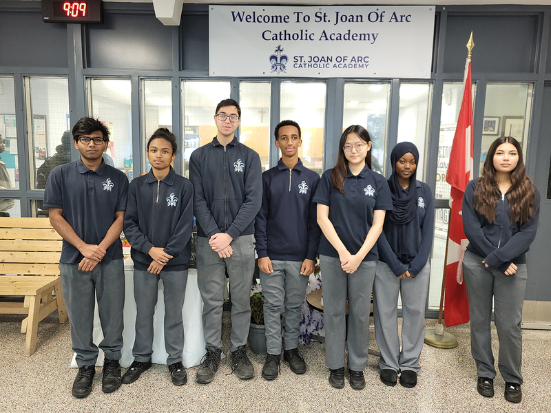 Group photo of SJOA students who took the test