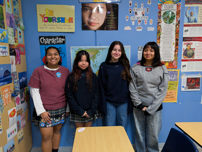 Group photo of Loretto Students in their civvies shirts