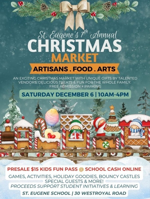 Graphic for Christmas Market at St. Eugene Catholic School