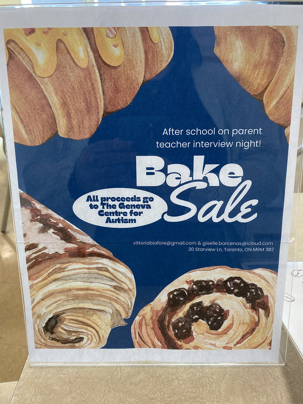 St. Basil-The-Great Students Organize Fundraiser Bake Sale for Geneva Centre for Autism