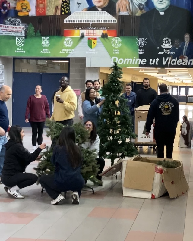 Photo of Father Henry Carr staff