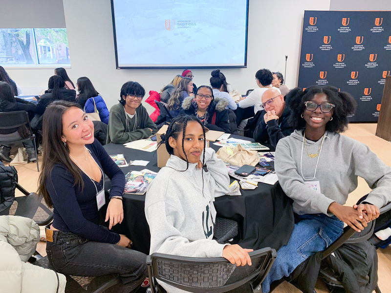 Photo of St. Oscar Romero students attending the workshops