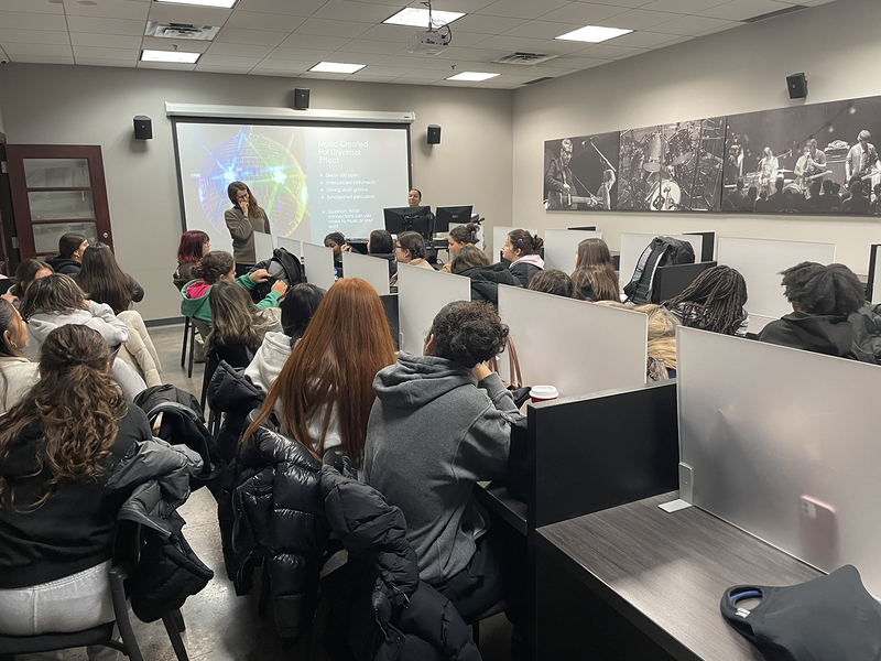 Photo of Loretto College students attending the Music Care Conference