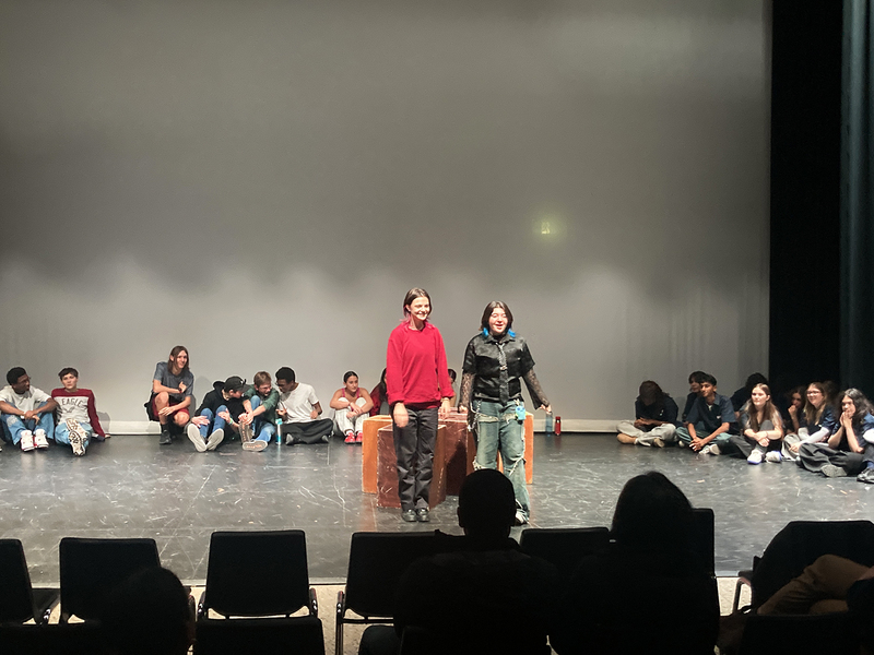 Photo of Loretto College Drama Students performing on the stage