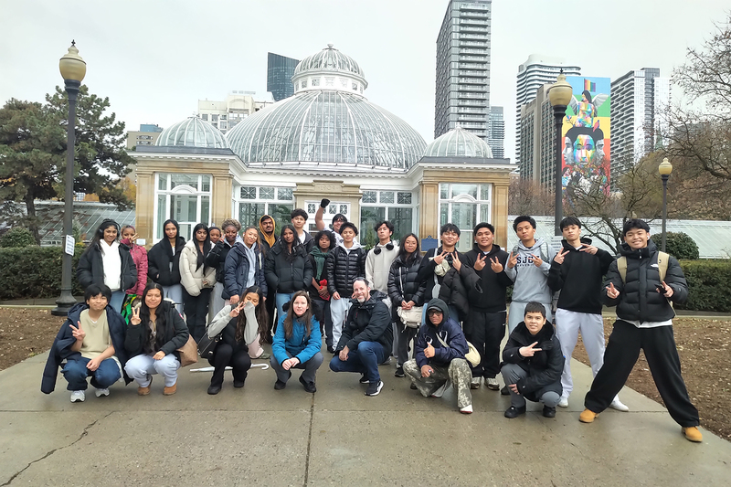 Group photo of SJOA students and stuff during the excursion